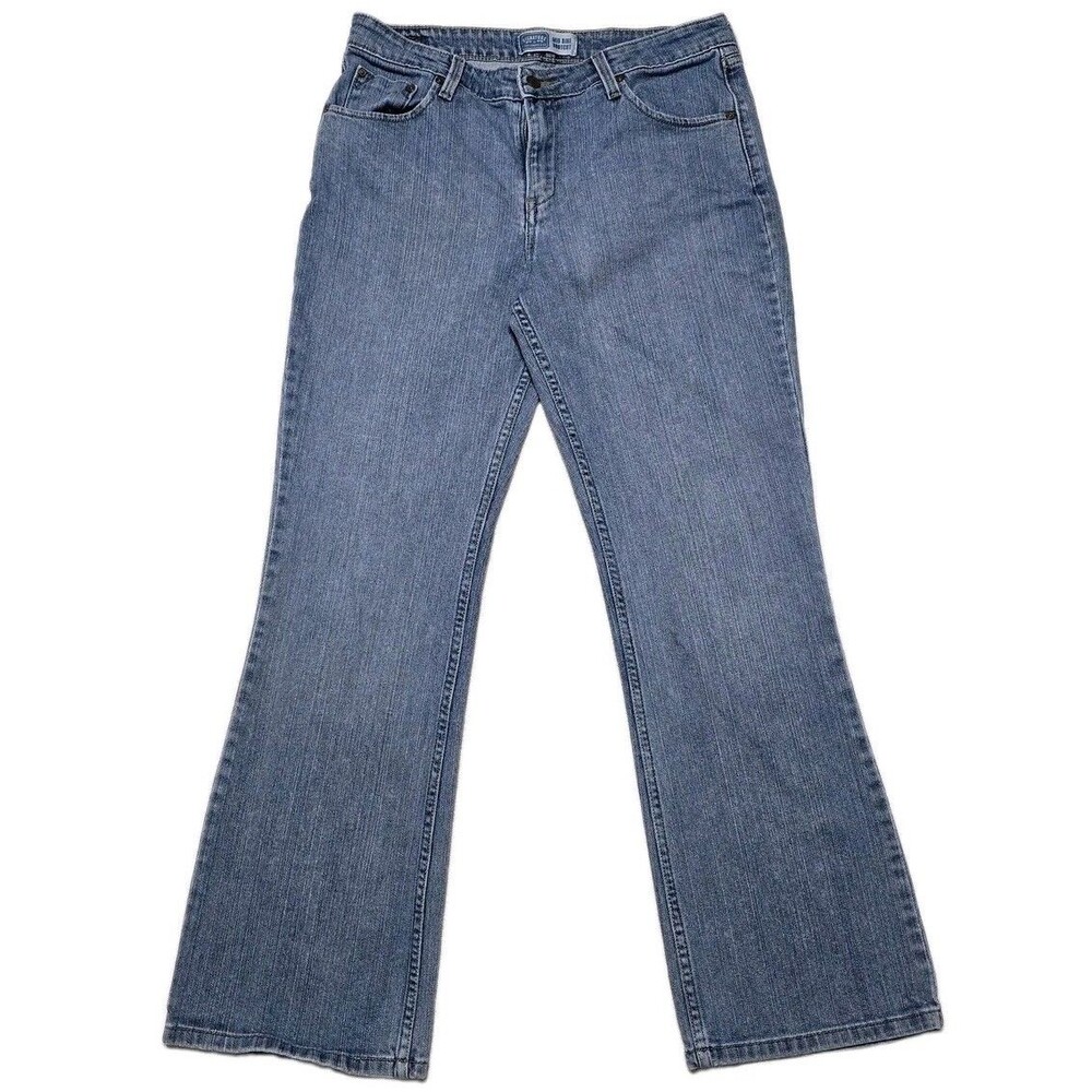Levi's Signature Bootcut Blue Jeans Women's Sz 12 (33x30) Mid Rise Medium Pants